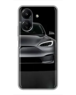 Чехол для Xiaomi Redmi 13C с картинкой «Tesla Model S Look»
