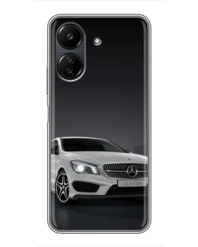 Чехол для Xiaomi Redmi 13C с картинкой «Mercedes AMG GT Silver»