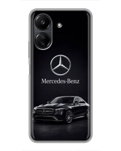 Чехол для Xiaomi Redmi 13C с картинкой «Mercedes — решетка радиатора»