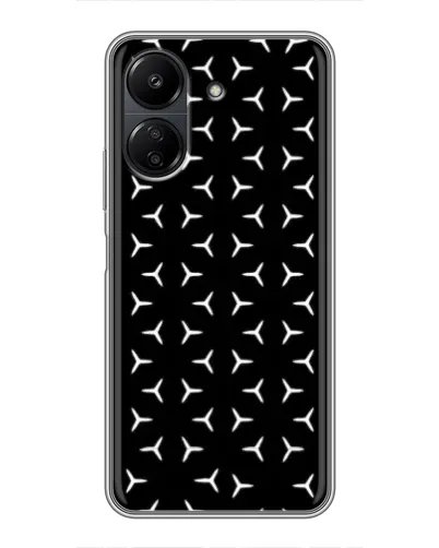 Чехол для Xiaomi Redmi 13C с картинкой «Mercedes паттерн звезд» Чехол для Xiaomi Redmi 13C с картинкой «Mercedes паттерн звезд»