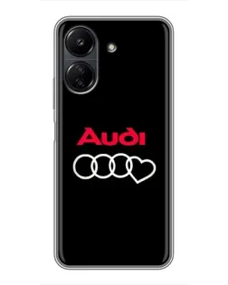 Чохол для Xiaomi Redmi 13C з картинкою «Логотип Audi Heart» Чохол для Xiaomi Redmi 13C з картинкою «Логотип Audi Heart»