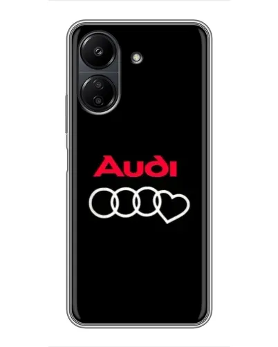 Чехол для Xiaomi Redmi 13C с картинкой «Логотип Audi Heart»