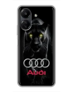 Чохол для Xiaomi Redmi 13C з картинкою «Пантера та Audi» Чохол для Xiaomi Redmi 13C з картинкою «Пантера та Audi»