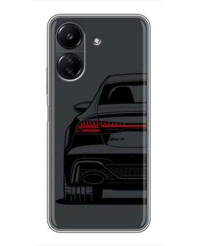 Чехол для Xiaomi Redmi 13C с картинкой «Задняя часть Audi — арт»