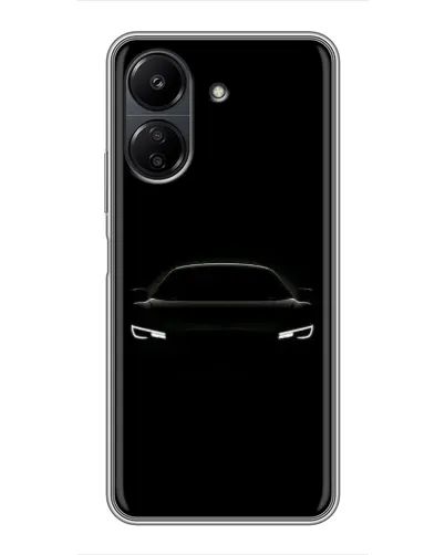 Чехол для Xiaomi Redmi 13C с картинкой «Взгляд Audi в темноте»