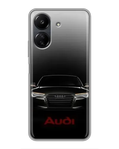 Чехол для Xiaomi Redmi 13C с картинкой «Audi — градиентный контур»