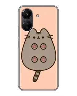 Чехол для Xiaomi Redmi 13C с картинкой «Пушин пузиком кверху» Чехол для Xiaomi Redmi 13C с картинкой «Пушин пузиком кверху»