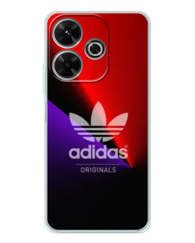 Чехол для Xiaomi Redmi 13x с картинкой «Adidas Red Neon»