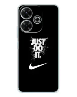 Чохол для Xiaomi Redmi 13x з картинкою «Текстовий принт Nike»