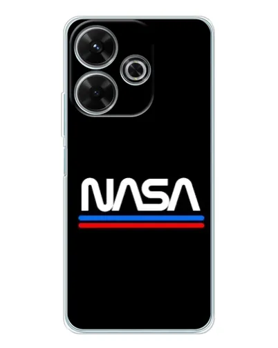 Чехол для Xiaomi Redmi 13x с картинкой «NASA — классика Red Blue» Чехол для Xiaomi Redmi 13x с картинкой «NASA — классика Red Blue»