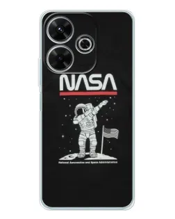 Чохол для Xiaomi Redmi 13x з картинкою «NASA — крокуємо по Місяцю» Чохол для Xiaomi Redmi 13x з картинкою «NASA — крокуємо по Місяцю»