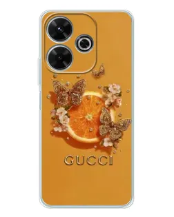 Чохол для Xiaomi Redmi 13x з картинкою «Gucci — золоті метелики» Чохол для Xiaomi Redmi 13x з картинкою «Gucci — золоті метелики»
