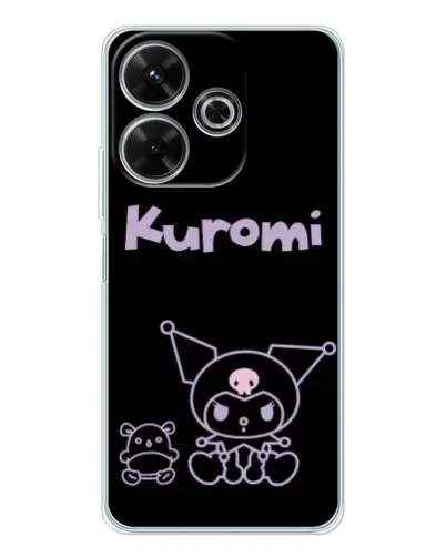 Чехол для Xiaomi Redmi 13x с картинкой «Kuromi — черный минимализм» Чехол для Xiaomi Redmi 13x с картинкой «Kuromi — черный минимализм»