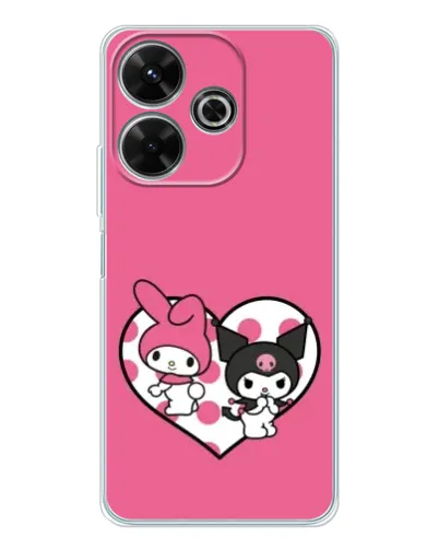 Чехол для Xiaomi Redmi 13x с картинкой «Kuromi и My Melody» Чехол для Xiaomi Redmi 13x с картинкой «Kuromi и My Melody»