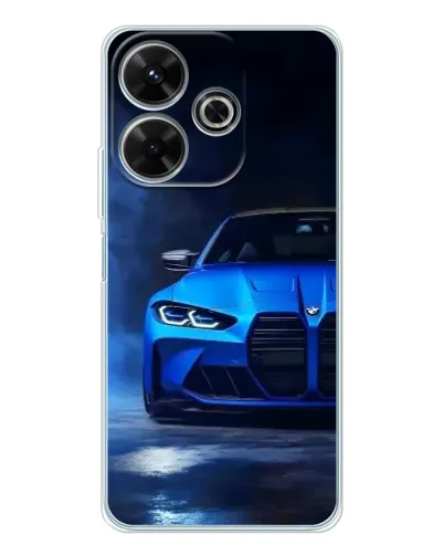 Чехол для Xiaomi Redmi 13x с картинкой «Голубая BMW M4»