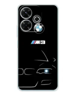 Чехол для Xiaomi Redmi 13x с картинкой «Минималистичный принт BMW M3»
