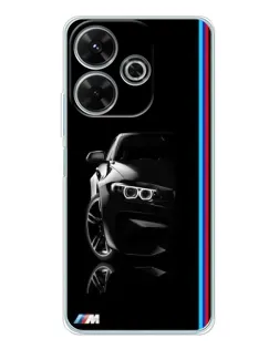 Чехол для Xiaomi Redmi 13x с картинкой «Силуэт BMW в темноте»