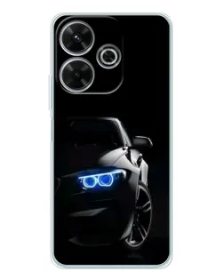 Чехол для Xiaomi Redmi 13x с картинкой «BMW — ночной взгляд»