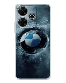Чехол для Xiaomi Redmi 13x с картинкой «Логотип BMW — лед»