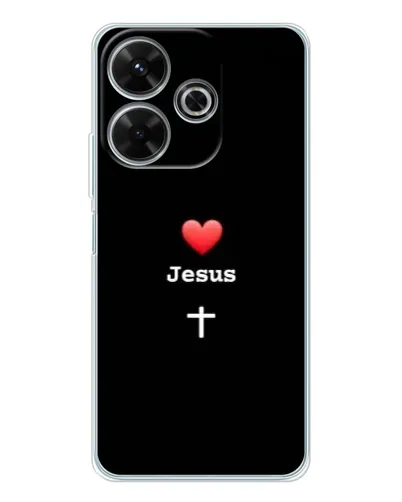 Чехол для Xiaomi Redmi 13x с картинкой «Сердце - Jesus» Чехол для Xiaomi Redmi 13x с картинкой «Сердце - Jesus»
