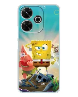 Чохол для Xiaomi Redmi 13x з картинкою «Спанч Боб переможець»