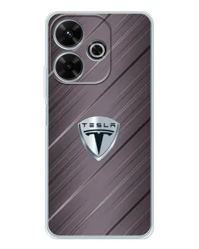 Чехол для Xiaomi Redmi 13x с картинкой «Металлическая текстура Tesla» Чехол для Xiaomi Redmi 13x с картинкой «Металлическая текстура Tesla»