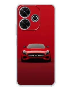 Чехол для Xiaomi Redmi 13x с картинкой «Красный Mercedes AMG»