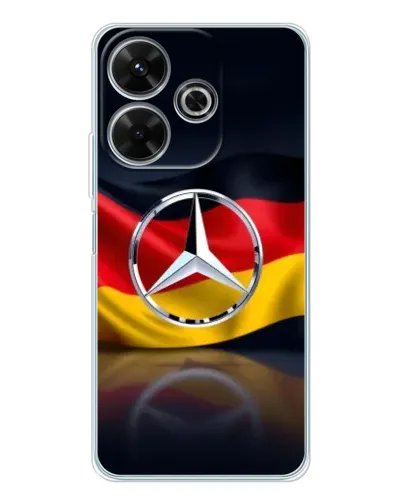 Чехол для Xiaomi Redmi 13x с картинкой «Mercedes — флаг Германии» Чехол для Xiaomi Redmi 13x с картинкой «Mercedes — флаг Германии»
