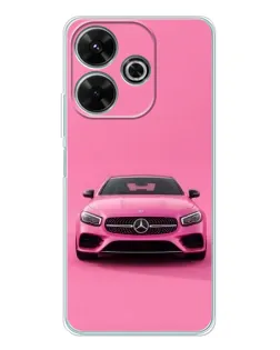 Чехол для Xiaomi Redmi 13x с картинкой «Розовый Mercedes AMG»