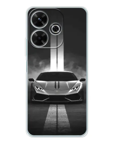 Чохол для Xiaomi Redmi 13x з картинкою «Lamborghini симетрія доріг»