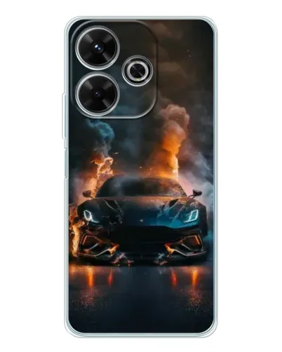 Чохол для Xiaomi Redmi 13x з картинкою «Lamborghini димна естетика»