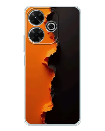Чохол для Xiaomi Redmi 13x з картинкою «Помаранчевий розлом»