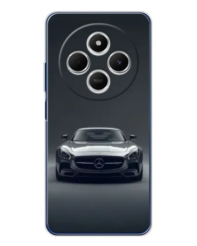 Чехол для Xiaomi Redmi 14C с картинкой «Mercedes на черном»
