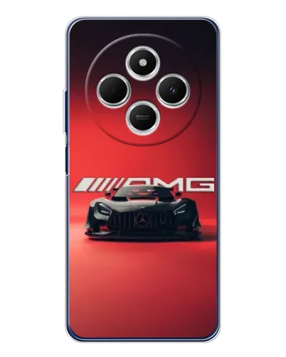 Чехол для Xiaomi Redmi 14C с картинкой «Mercedes AMG — красная линия»
