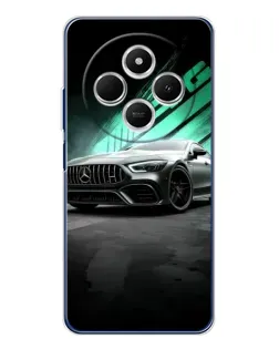 Чехол для Xiaomi Redmi 14C с картинкой «Темный Mercedes AMG»