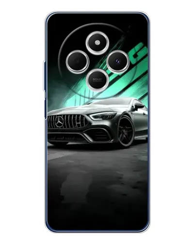 Чехол для Xiaomi Redmi 14C с картинкой «Темный Mercedes AMG»