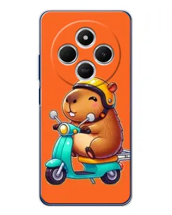 Чехол для Xiaomi Redmi 14C с картинкой «Капибара на скутере» Чехол для Xiaomi Redmi 14C с картинкой «Капибара на скутере»