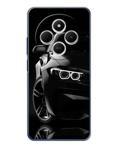Чехол для Xiaomi Redmi 14R 5G с картинкой «Черная BMW — профиль» Чехол для Xiaomi Redmi 14R 5G с картинкой «Черная BMW — профиль»