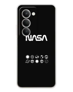 Чехол для Xiaomi Redmi 15 5G с картинкой «NASA — технический принт»