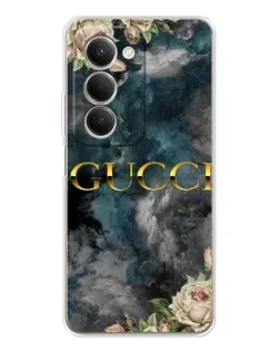Чехол для Xiaomi Redmi 15 5G с картинкой «Абстрактные цветы Gucci»