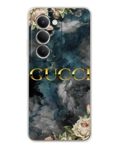 Чехол для Xiaomi Redmi 15 5G с картинкой «Абстрактные цветы Gucci»