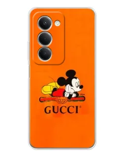 Чехол для Xiaomi Redmi 15 5G с картинкой «Микки Маус Gucci — оранж»