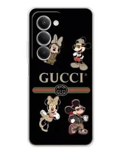 Чехол для Xiaomi Redmi 15 5G с картинкой «Gucci — герои Disney и монограмма»