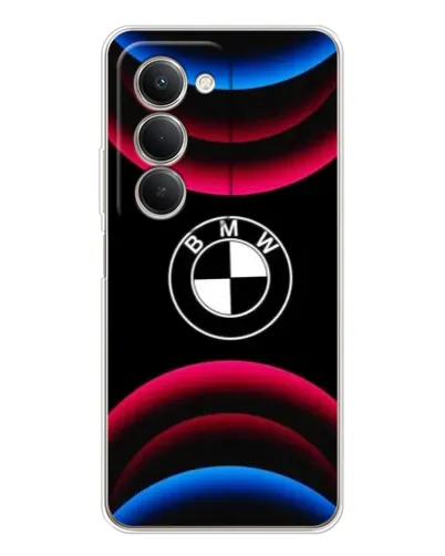 Чехол для Xiaomi Redmi 15 5G с картинкой «Логотип BMW и неоновые дуги» Чехол для Xiaomi Redmi 15 5G с картинкой «Логотип BMW и неоновые дуги»