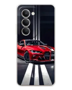 Чехол для Xiaomi Redmi 15 5G с картинкой «Красная BMW на дороге»