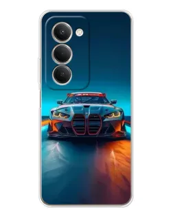 Чехол для Xiaomi Redmi 15 5G с картинкой «BMW — огни неона»