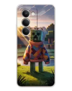 Чехол для Xiaomi Redmi 15 5G с картинкой «Крипер в свитере»