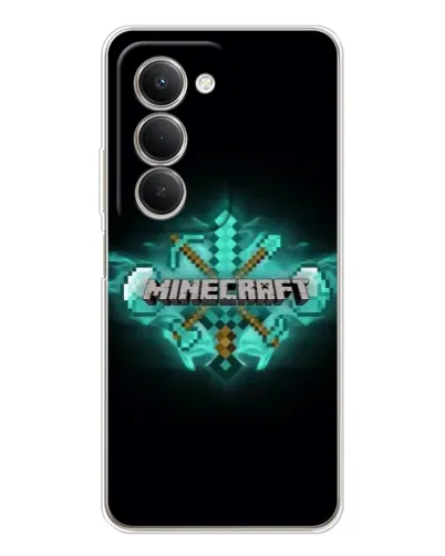 Чехол для Xiaomi Redmi 15 5G с картинкой «Minecraft Diamond лого» Чехол для Xiaomi Redmi 15 5G с картинкой «Minecraft Diamond лого»