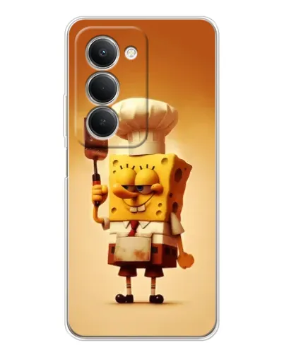 Чехол для Xiaomi Redmi 15 5G с картинкой «Губка Боб повар»