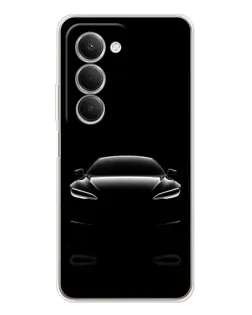 Чехол для Xiaomi Redmi 15 5G с картинкой «Силуэт Tesla Night»